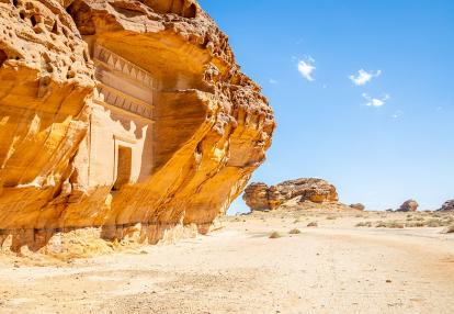 Jabal al ahmar tombs carved in stone, Al Ula Voyage en Arabie Saoudite - Trésors du Royaume