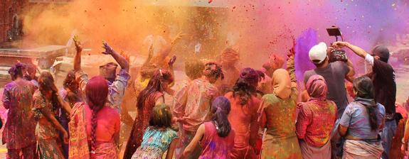 Voyage en Inde - Holi, Fête des Couleurs