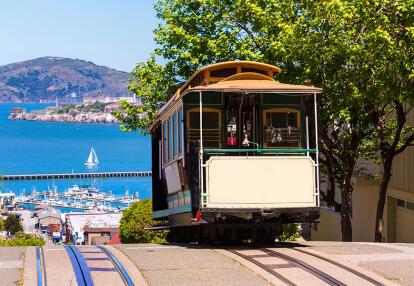 Californie - San francisco Hyde Street Cable Car Voyage aux USA - Des Rives du Michigan aux Vins de la Napa Valley