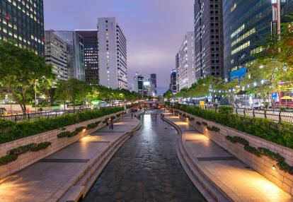 Seoul - Cheonggyecheon Stream Voyage en Corée du Sud - Entre Héritages et Horizons
