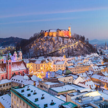 Ljubljana Voyage en Slovénie - Le Lac de Bohinj sous la neige