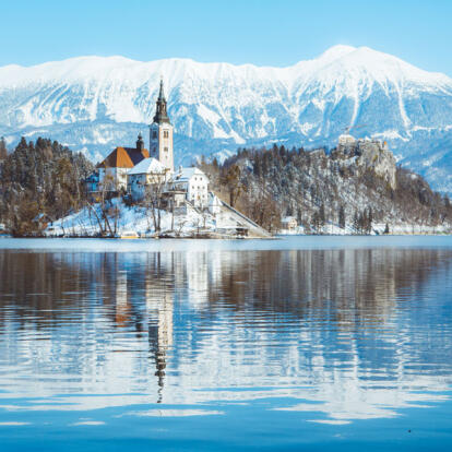 Lac de Bled Voyage en Slovénie - Le Lac de Bohinj sous la neige