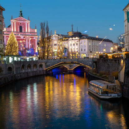 Ljubljana Circuit en Slovénie - Le Lac de Bohinj sous la neige