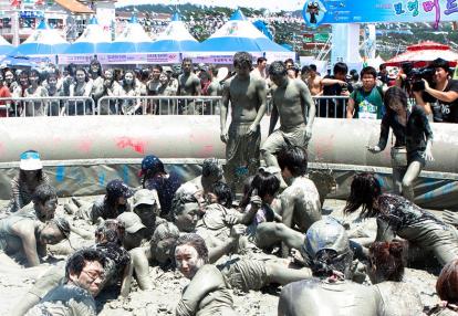 A Découvrir en Corée du Sud - Fête de la Boue de Boryeong