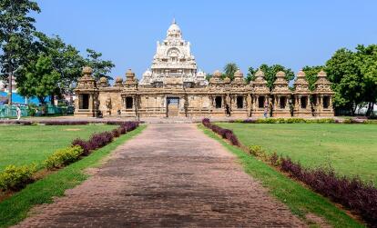 Tamil Nadu - Kanchipuram - Kailasanathar temple A Découvrir en Inde - Kanchipuram