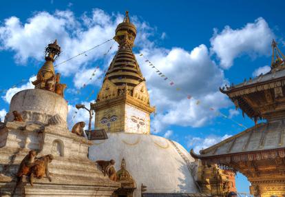 Kathmandu - Swayambhunath stupa A Découvrir au Népal - Swayambhunath