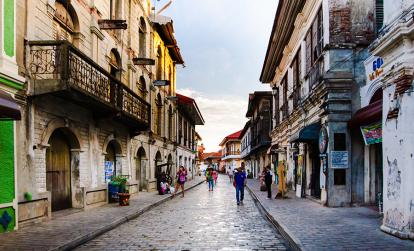Luçon - Vigan - Rue historique de Calle Crisologo A Découvrir aux Philippines - Vigan