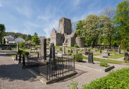 Sigtuna - Vue sur les ruines de l'église St Olof A Découvrir en Suède - Sigtuna