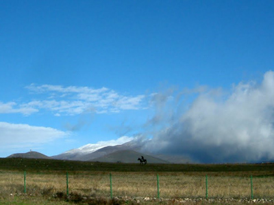 Un berger à cheval ©Rose et Gérard R.- Tous Droits réservés