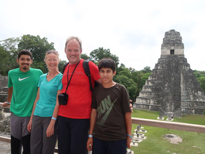Voyage au Guatemala de la Famille de Manuela