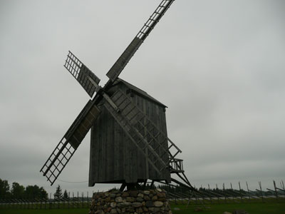 Moulin typique de l'île de Saaremaa
