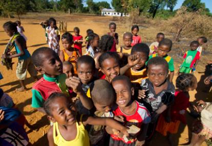 Ecole dans la brousse