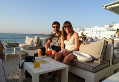 Voyage à Santorin de Delphine