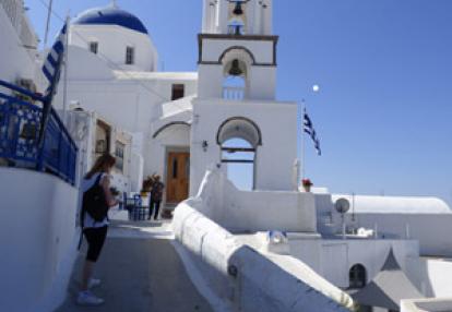 Voyage à Santorin de Carole et Pascale
