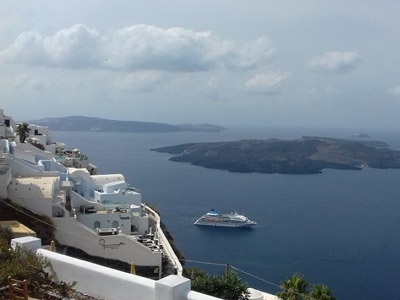 Voyage à Santorin de Brigitte