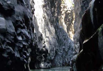 Gorge d'Al Cantara - Voyage en Sicile de Bernard et Barbara