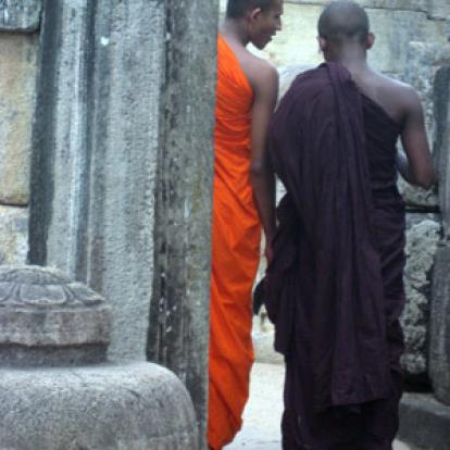 Bonze Polonnaruwa Voyage au Sri Lanka de Martine et ses amis